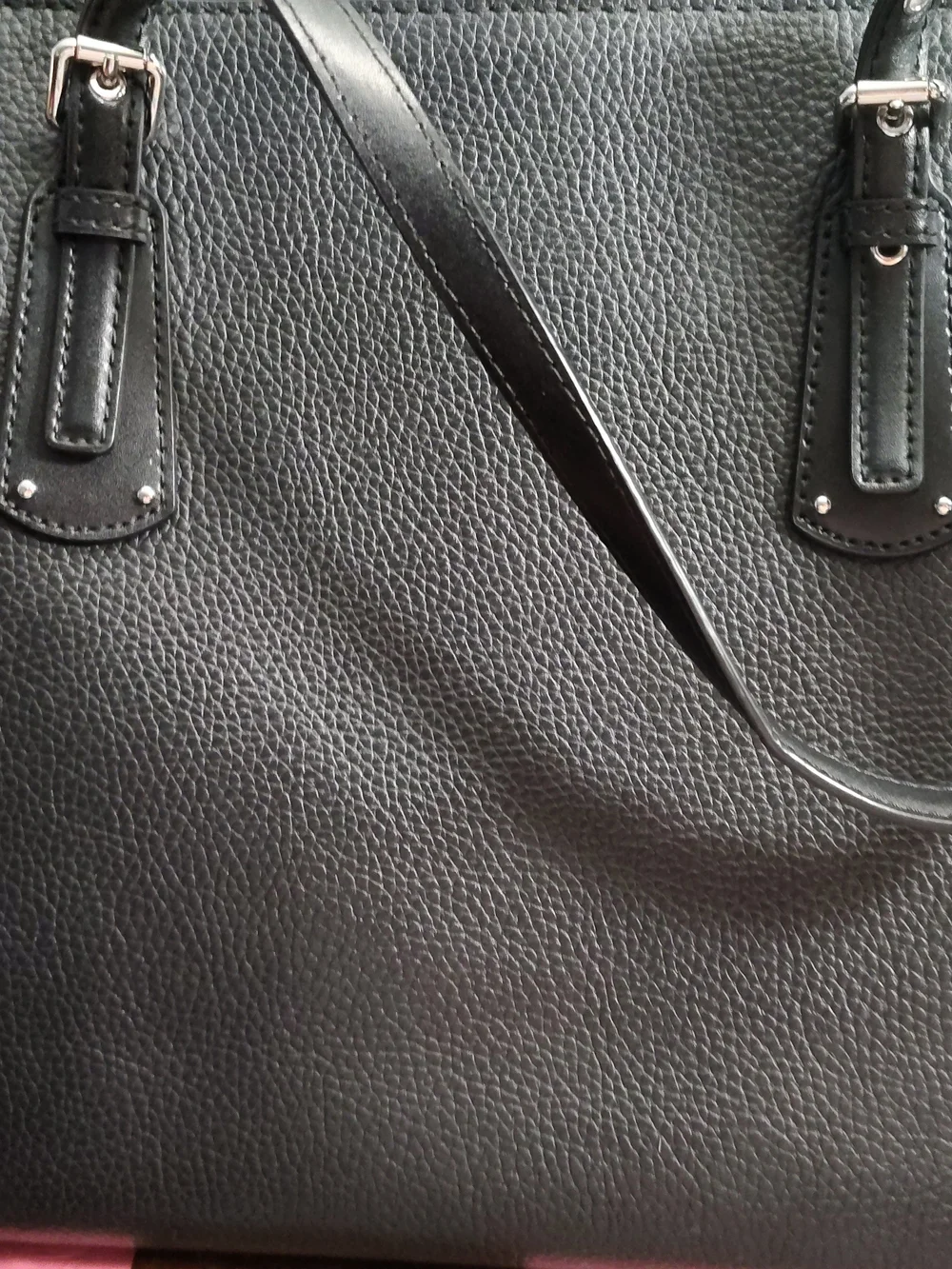 Michael Kors Black and White Zebra-Accent Leather Tote